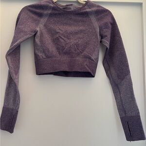 Women's Purple Long Sleeve Top and Pants Set